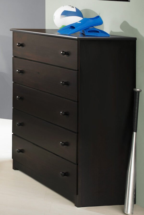 Five Drawer Chest Espresso Collection