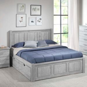 Salem Platform Bed with Under Bed Chests Aspen, Birch